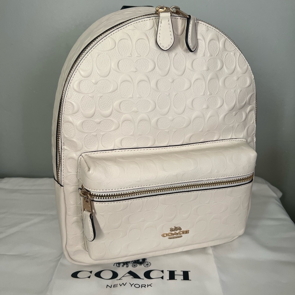 Coach Charlie Backpack In Signature Leather